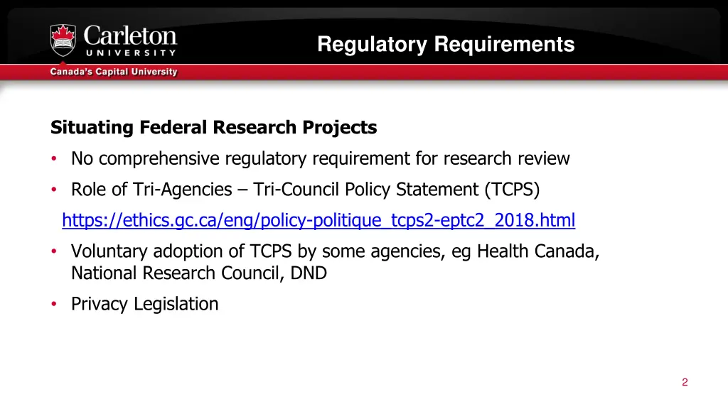regulatory requirements