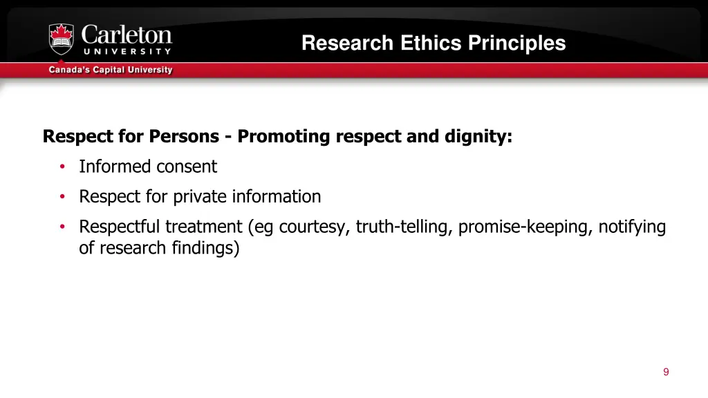 research ethics principles