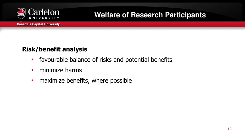 welfare of research participants