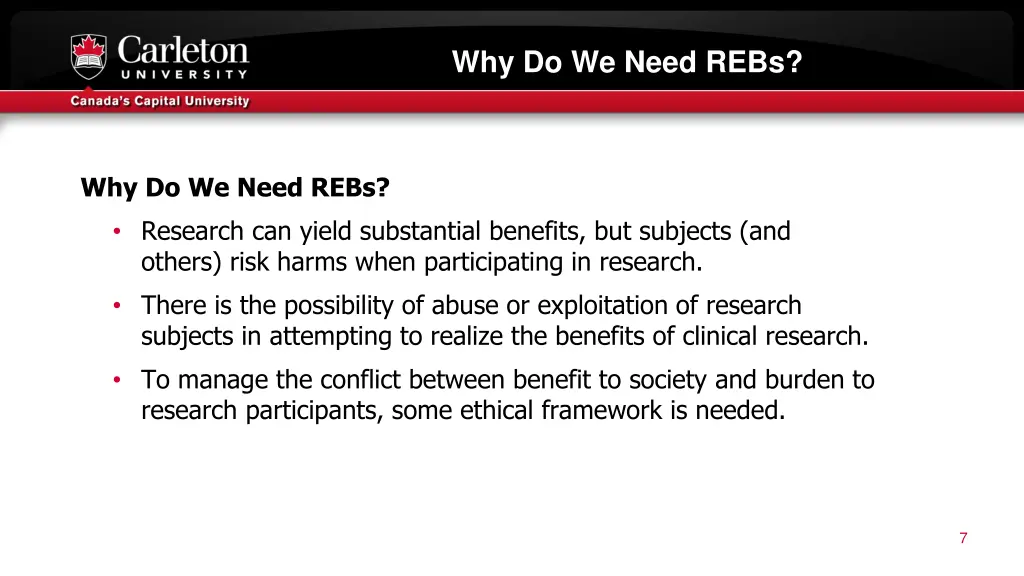 why do we need rebs 1