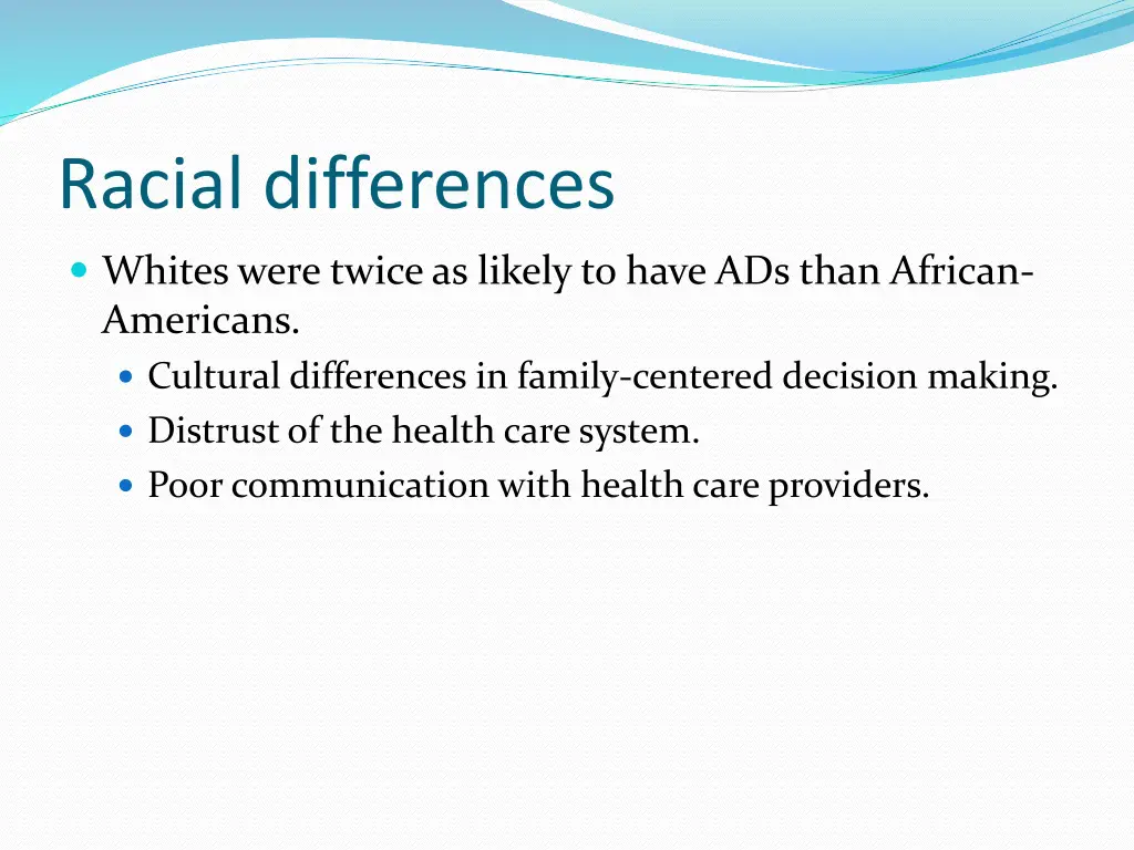 racial differences