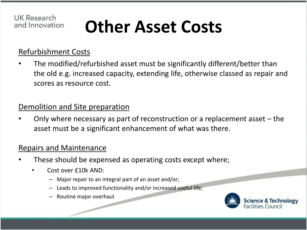 other asset costs