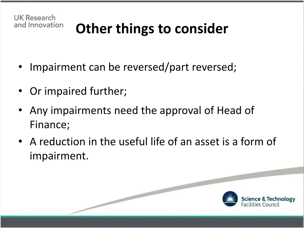 other things to consider
