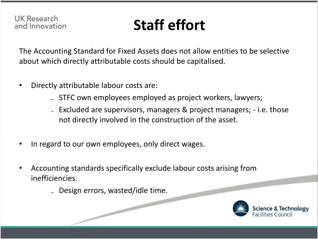 staff effort