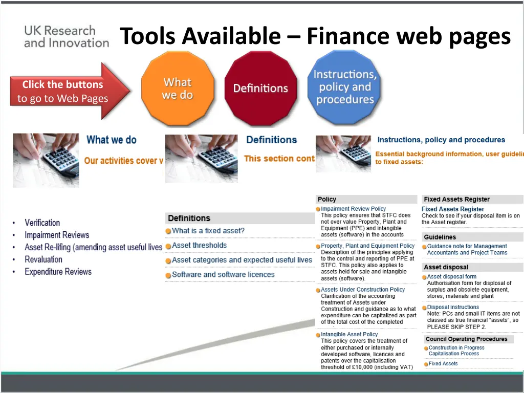 tools available finance web pages 1