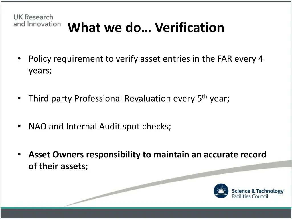what we do verification