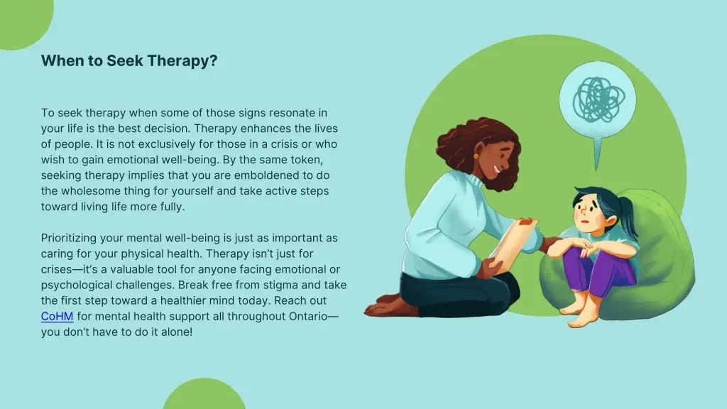 when to seek therapy
