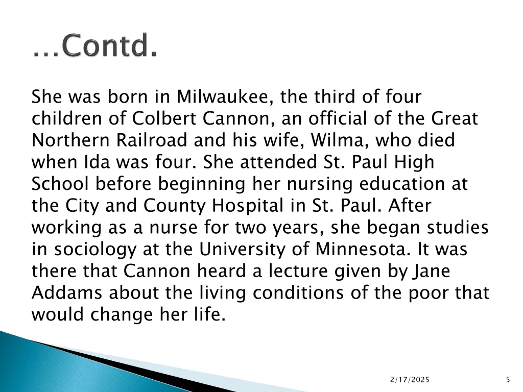 she was born in milwaukee the third of four