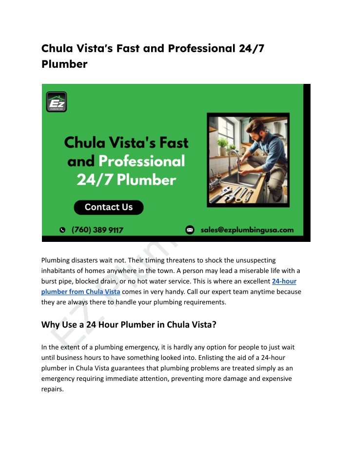 chula vista s fast and professional 24 7 plumber