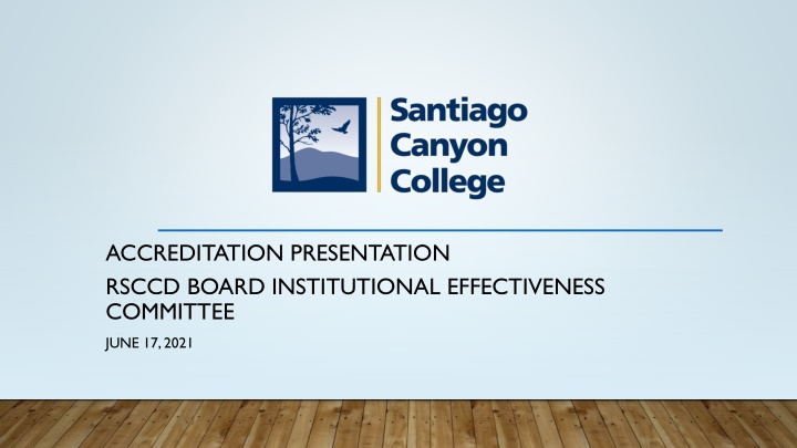 accreditation presentation rsccd board