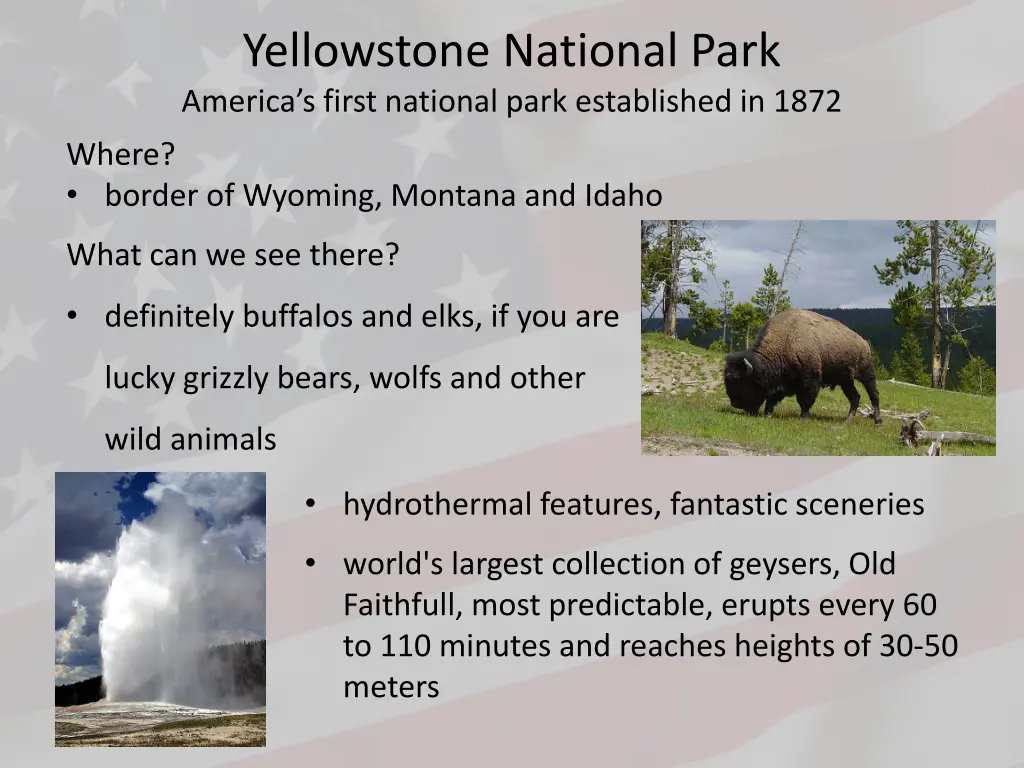 yellowstone national park america s first