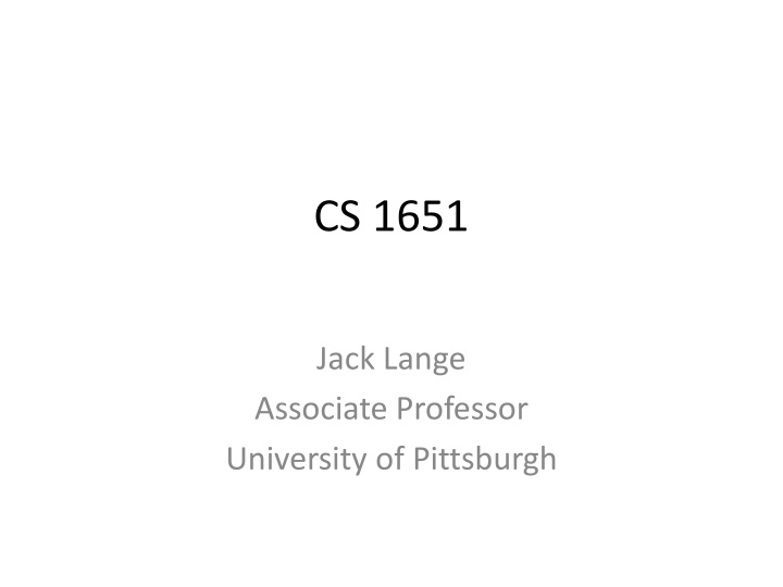 cs 1651