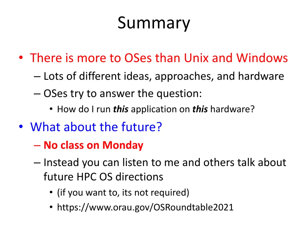 summary