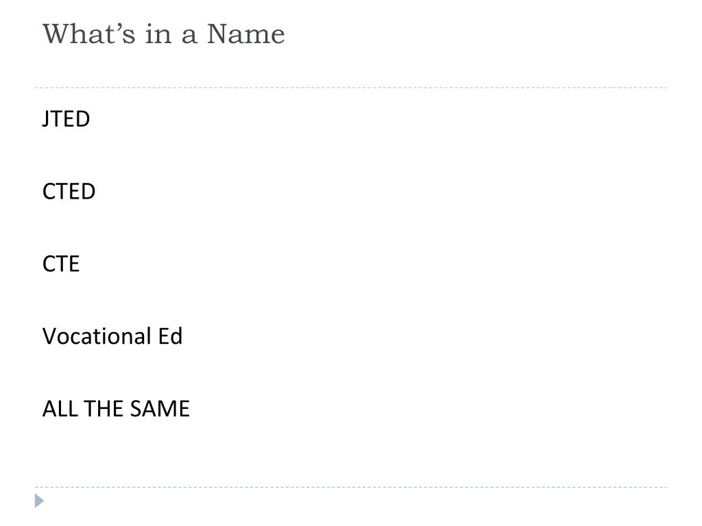 what s in a name