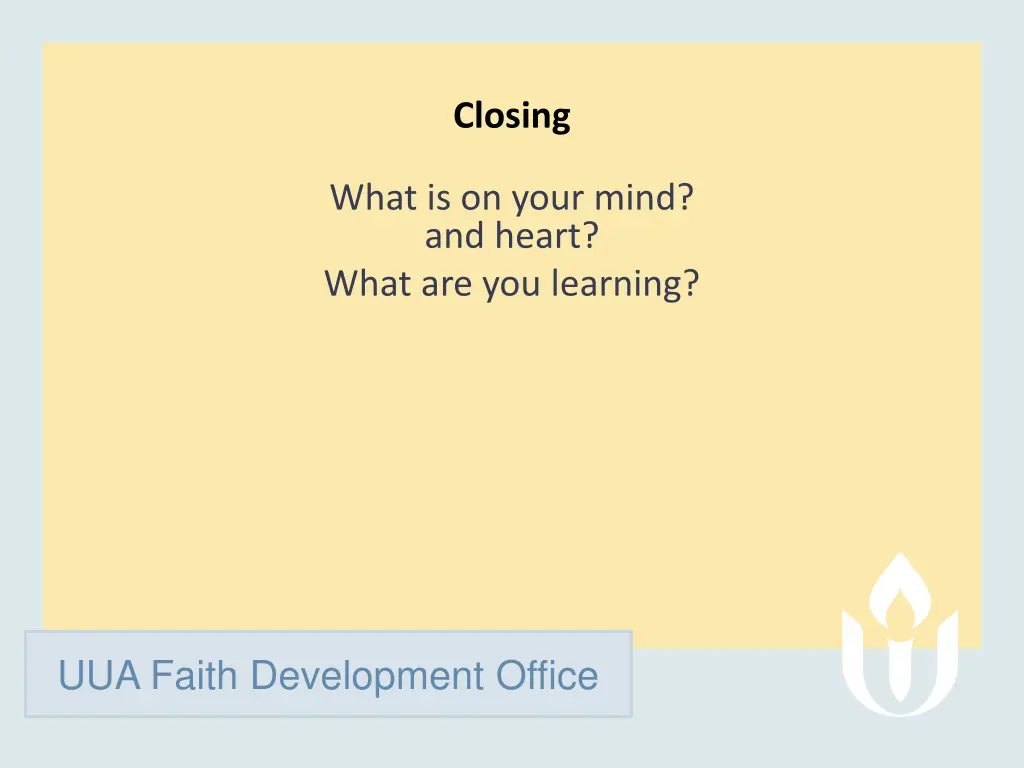 closing