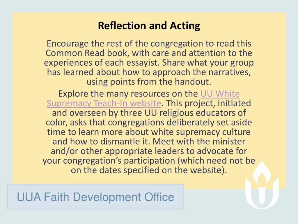 reflection and acting
