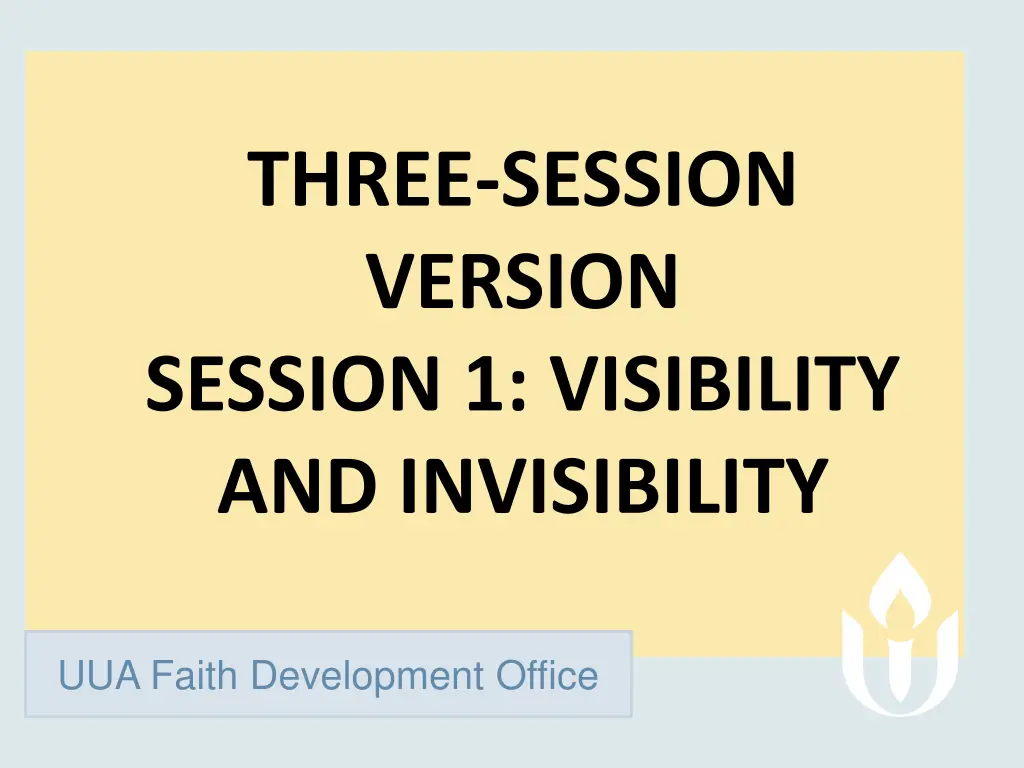 three session version session 1 visibility