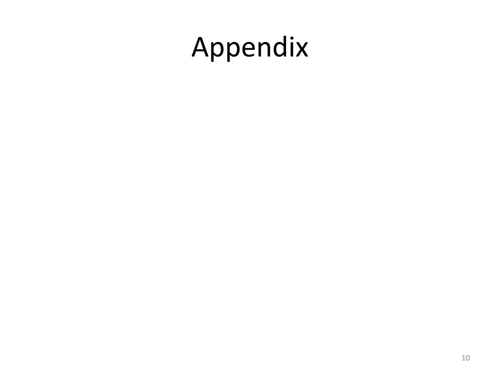 appendix