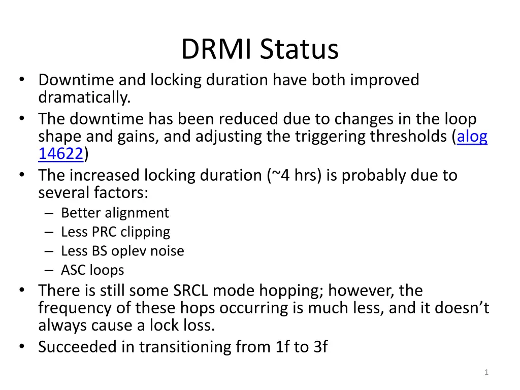 drmi status