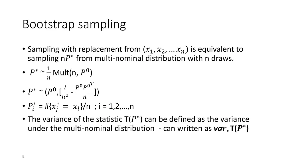 bootstrap sampling