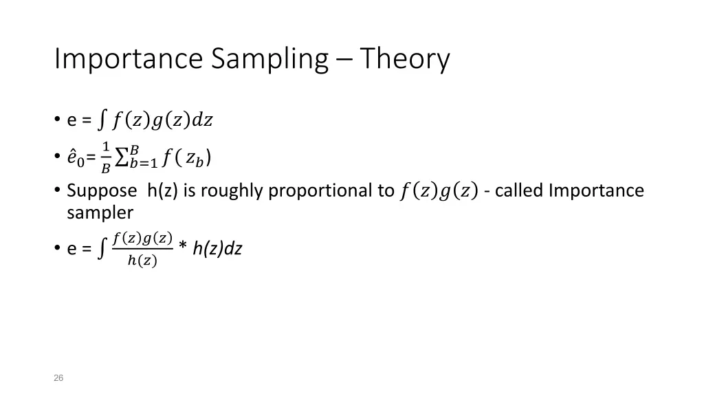 importance sampling theory