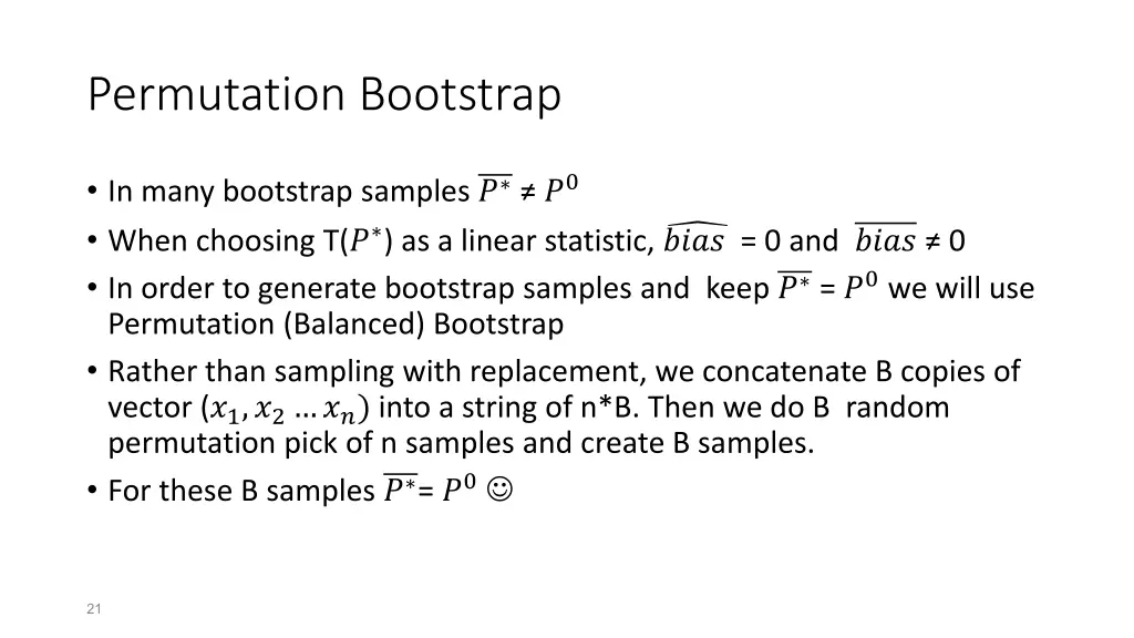 permutation bootstrap