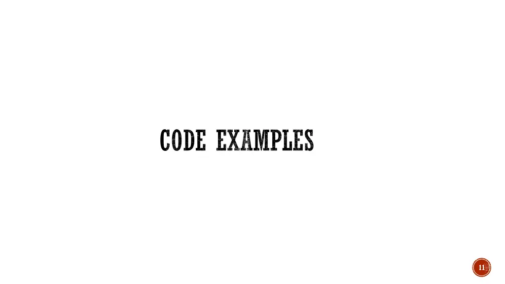 code examples