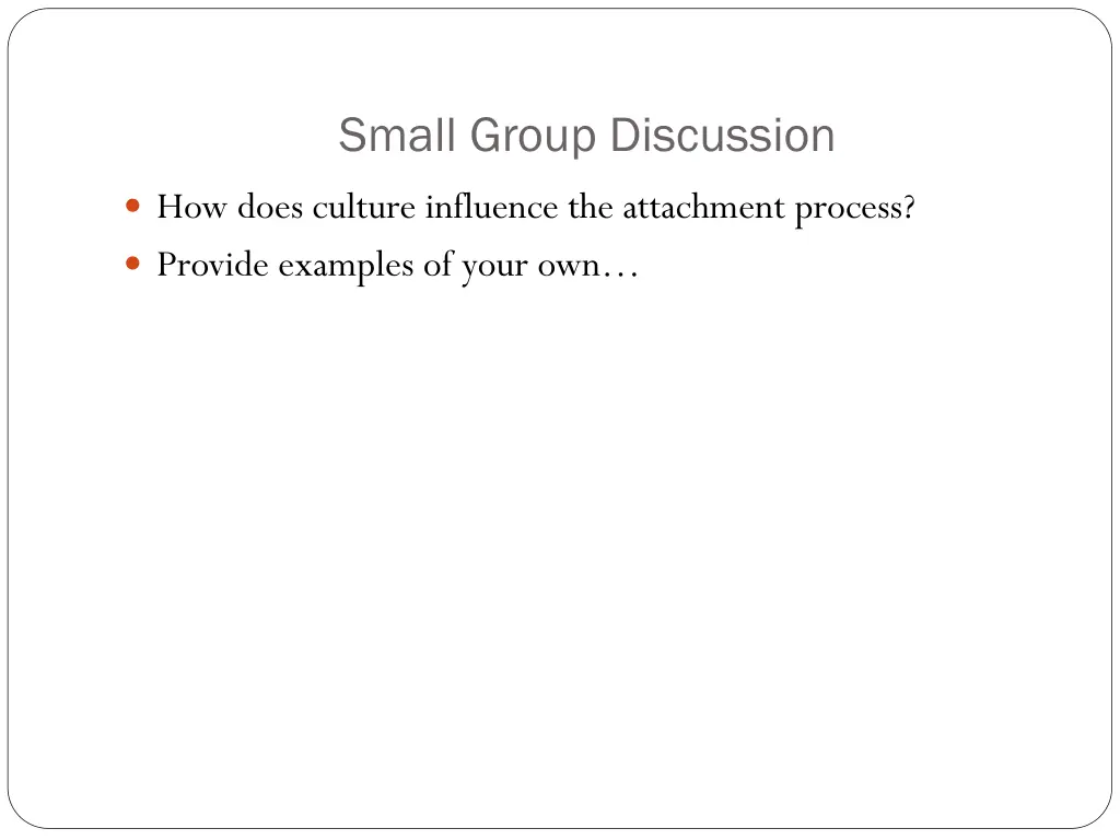 small group discussion