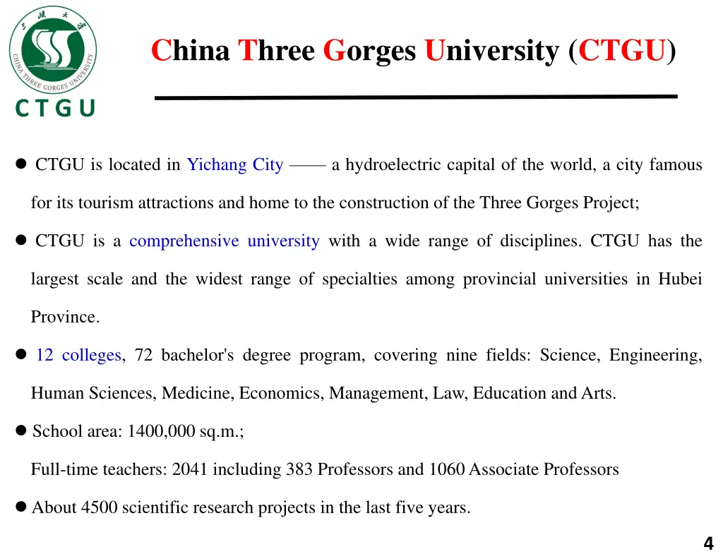 china three gorges university ctgu 1