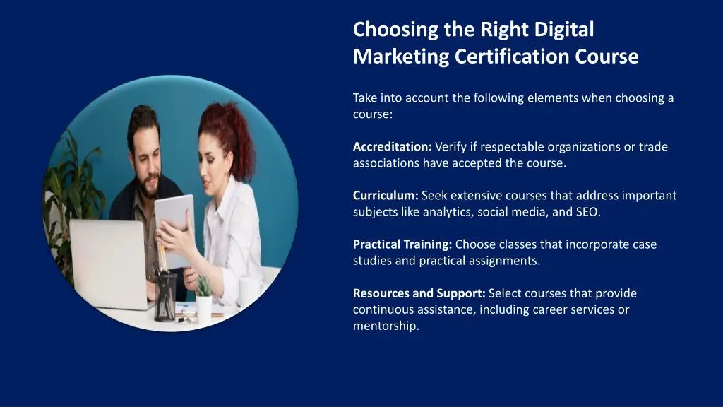 choosing the right digital marketing