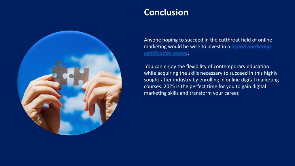 conclusion