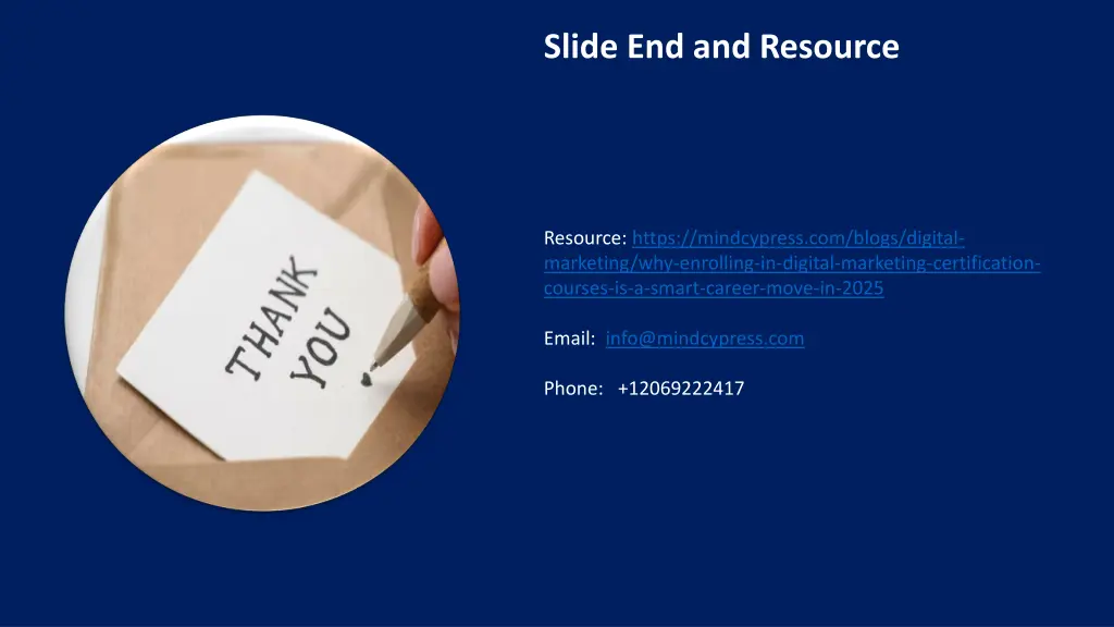 slide end and resource
