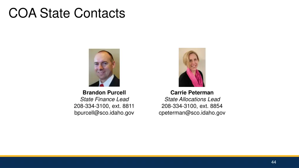 coa state contacts