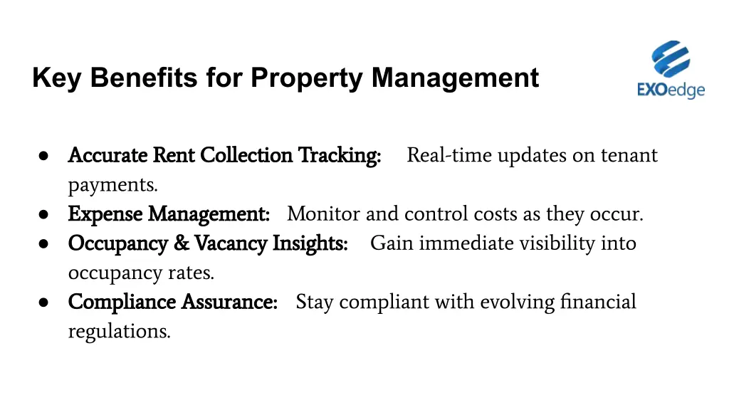key benefits for property management