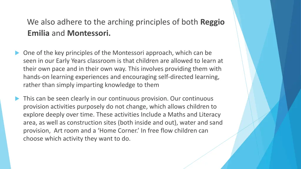 we also adhere to the arching principles of both 1