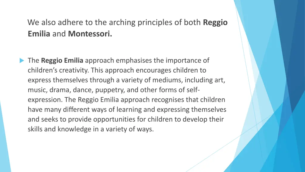 we also adhere to the arching principles of both
