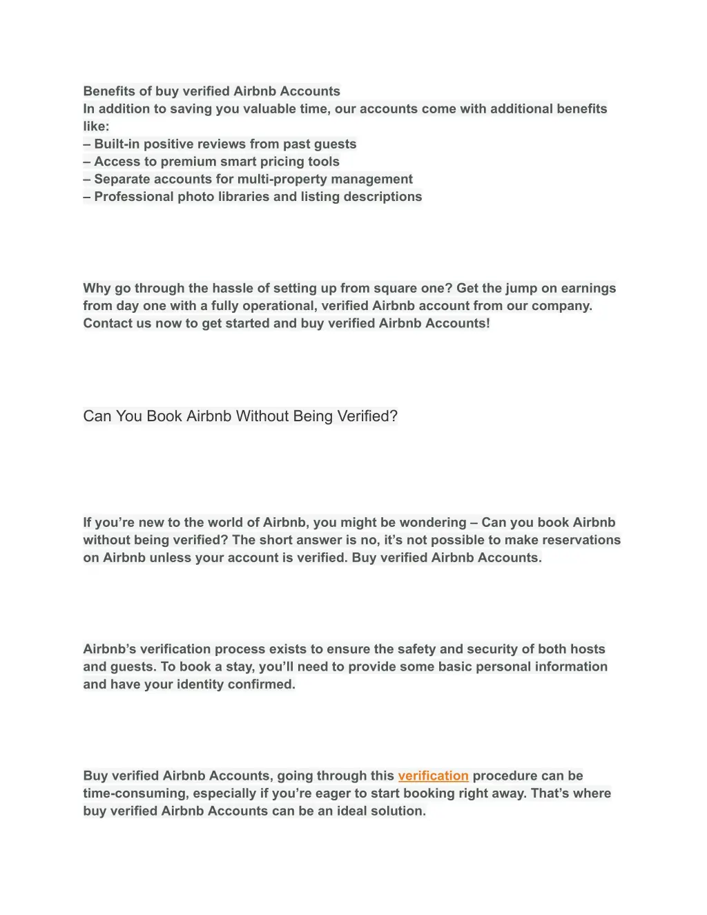 benefits of buy verified airbnb accounts