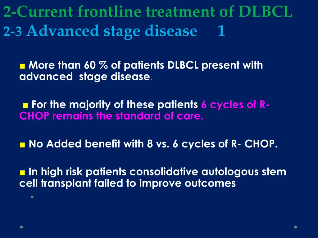 2 current frontline treatment of dlbcl 2