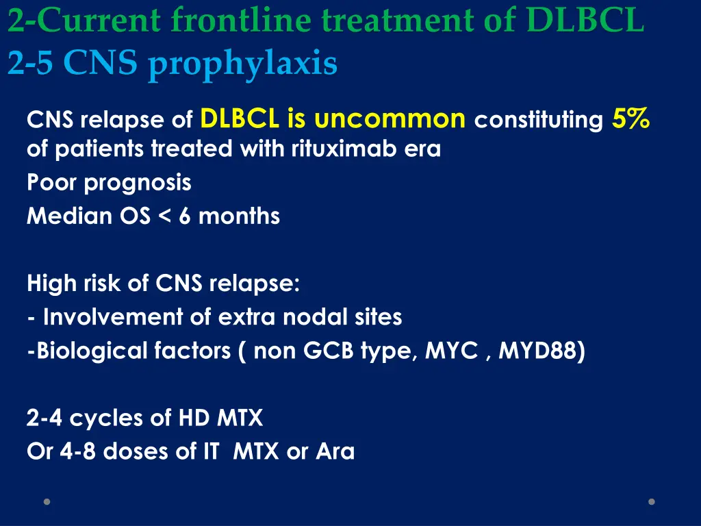 2 current frontline treatment of dlbcl 6