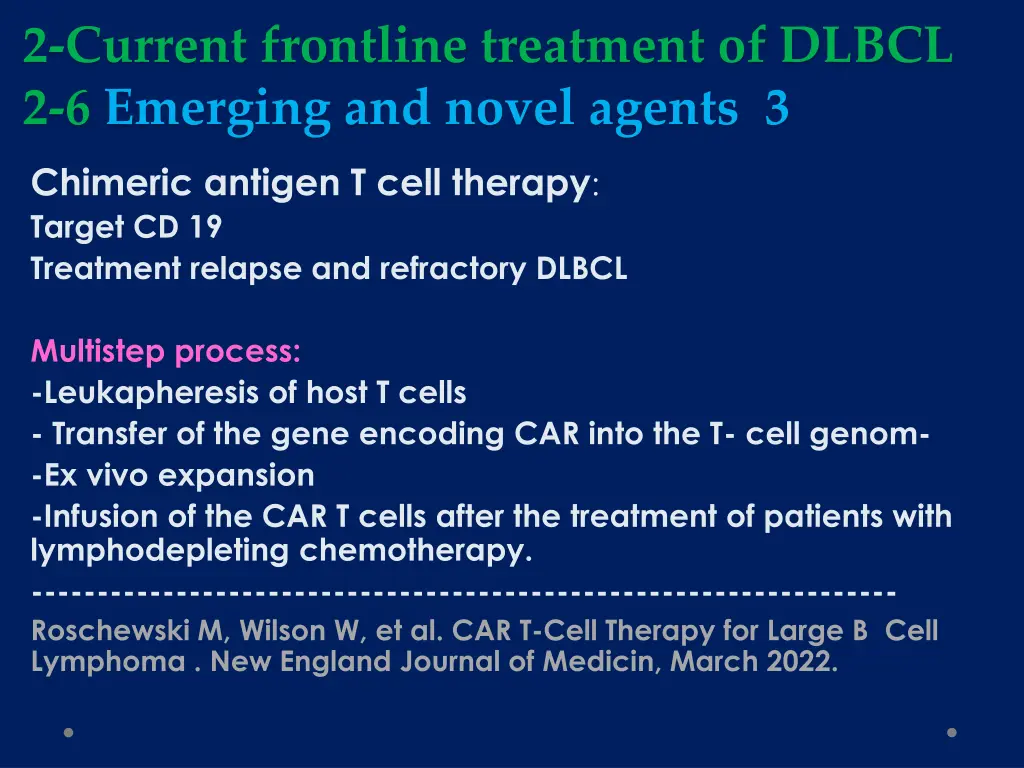 2 current frontline treatment of dlbcl 8