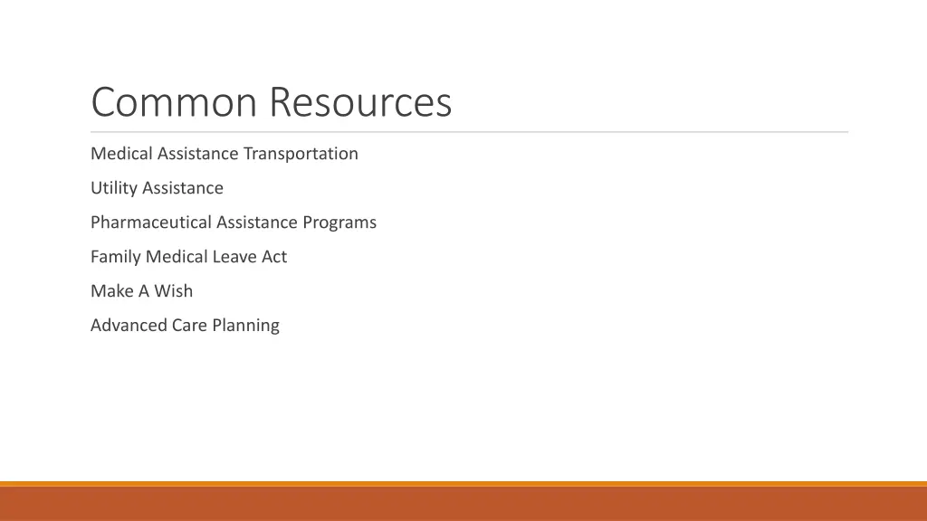 common resources