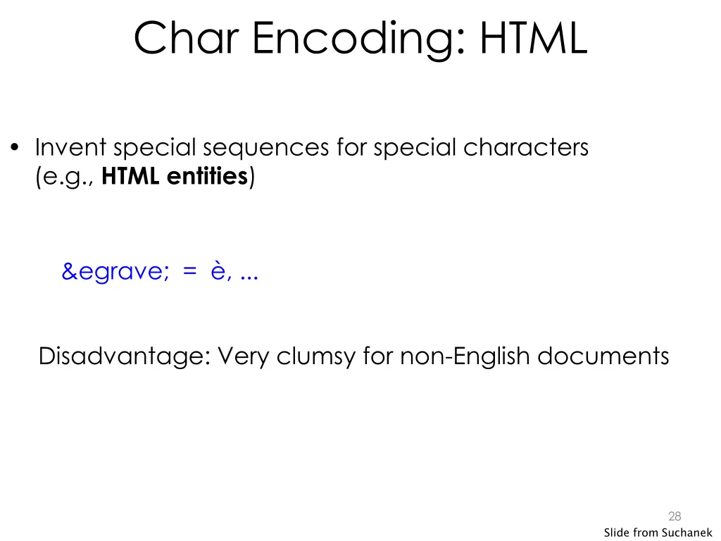 char encoding html