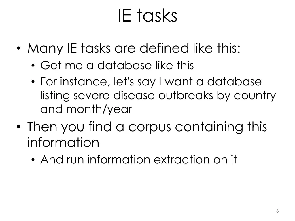 ie tasks