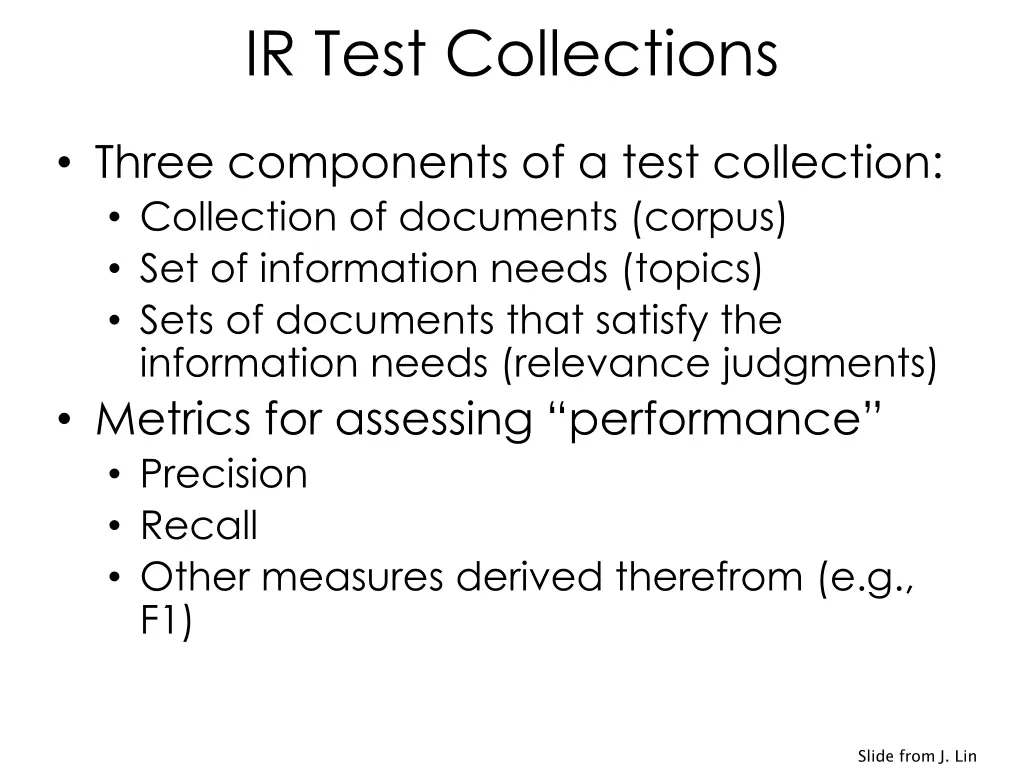 ir test collections