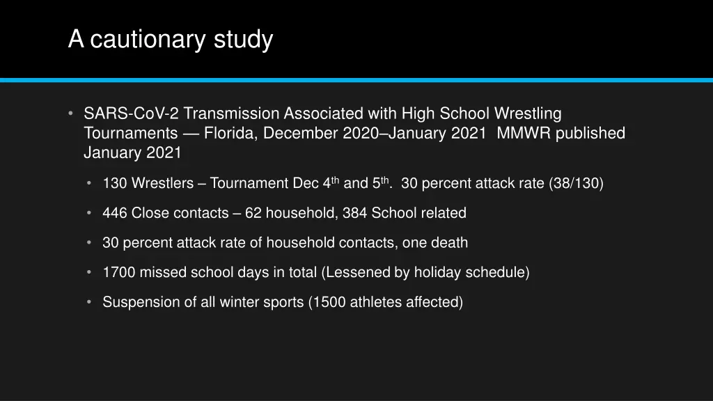 a cautionary study
