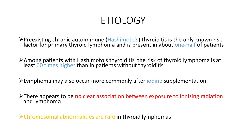 etiology