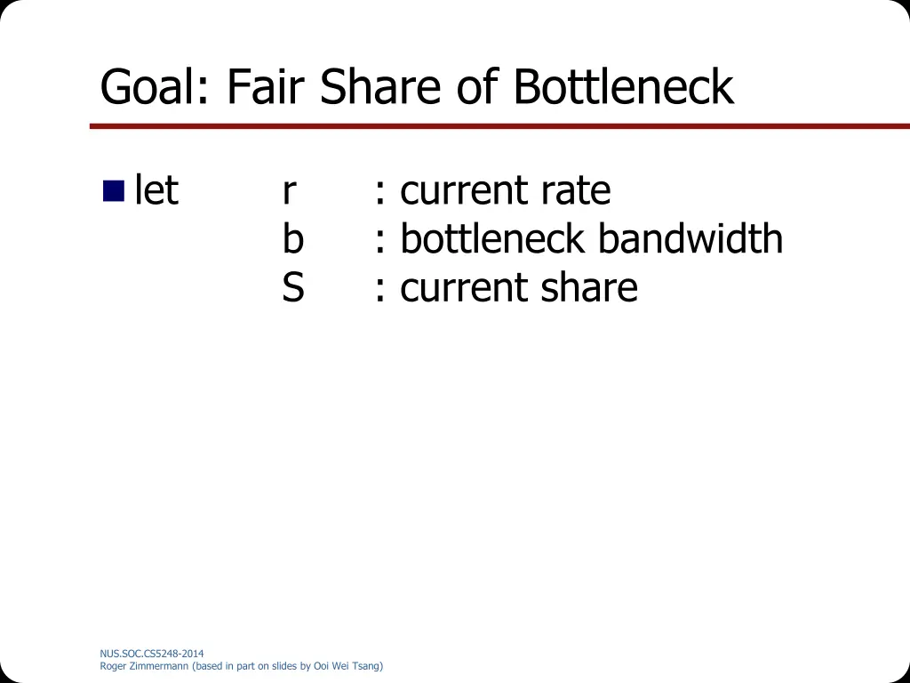 goal fair share of bottleneck