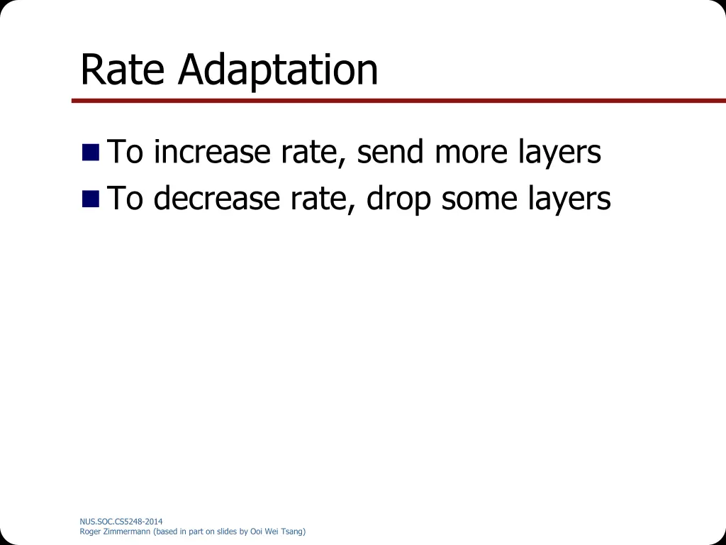 rate adaptation