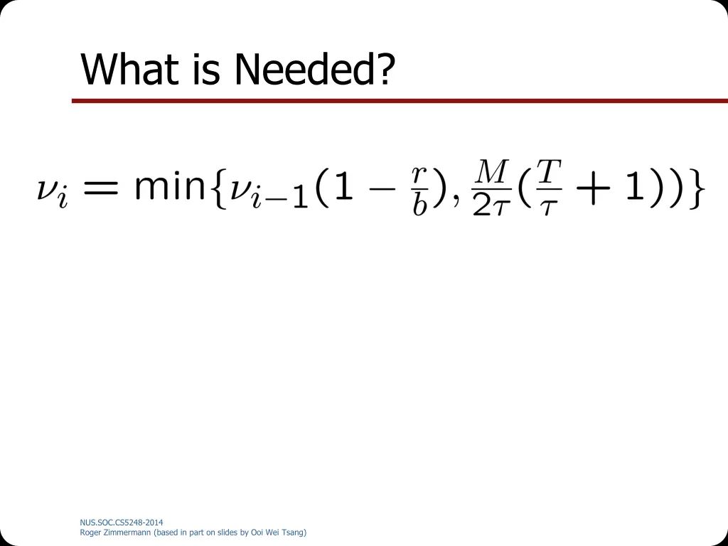 what is needed