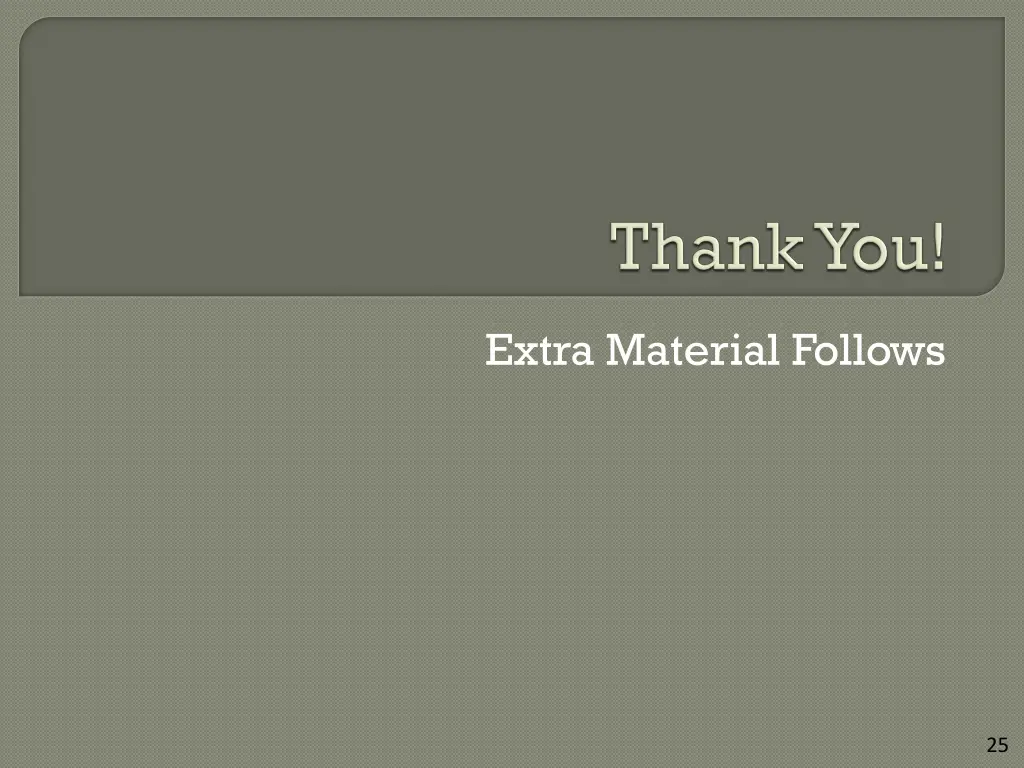 extra material follows